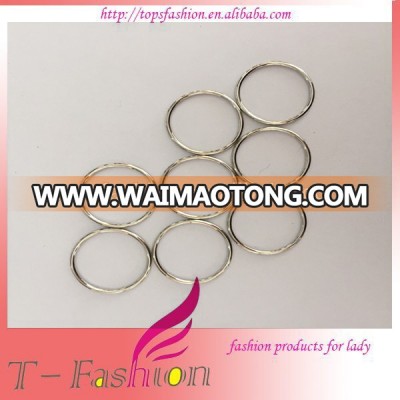 2018 Top-fashion Grace Bra Accessory Metal Adjusters with Elegant Silver Color and Ring Shape